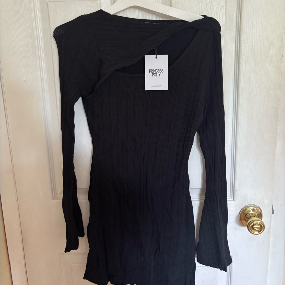 Princess Polly Cookson Black Mini Dress